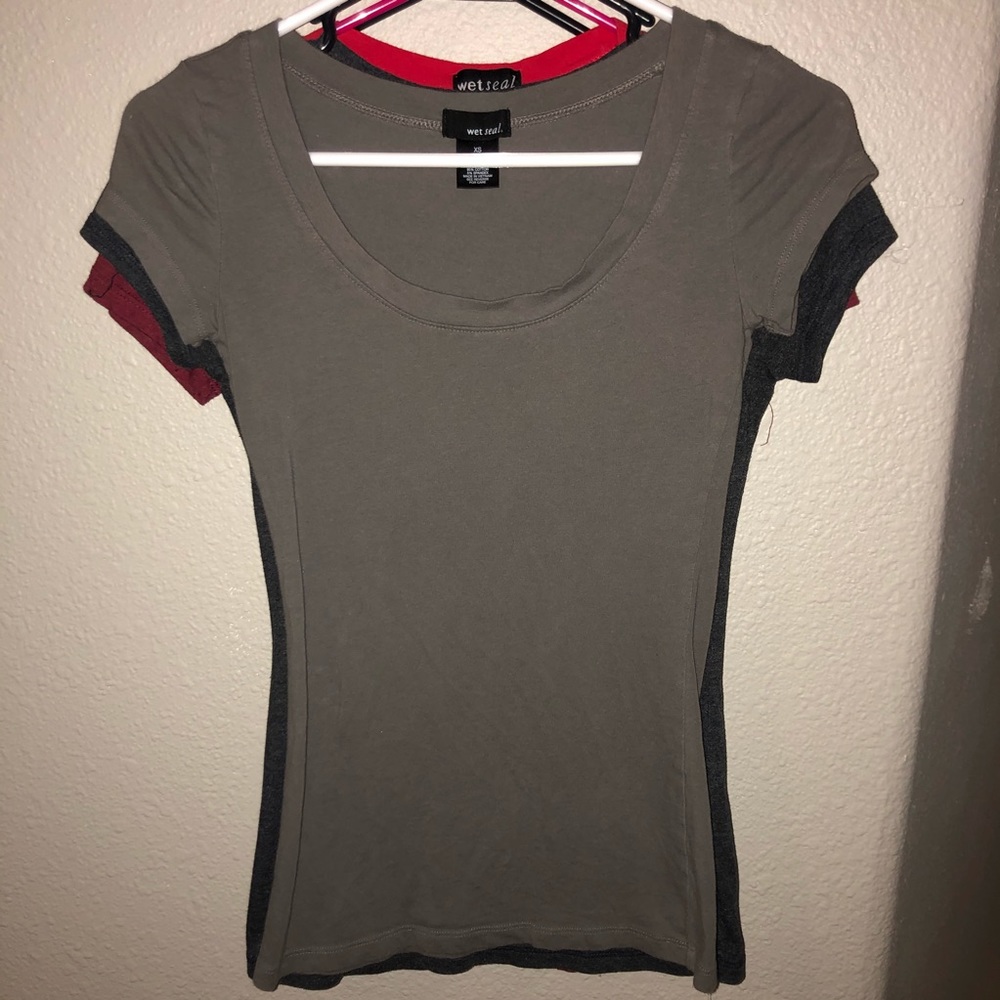 PACK of 5 V-necks/Scoop Necks